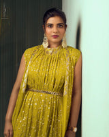 AISHWARYA RAJESH IN CITRINE CHARM MORROCAN WRAP