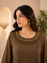 MEHENDI MUSE DRAPED DRESS