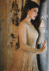 JACQUELINE FERNANDEZ IN GOLDEN GLALXY GOWN