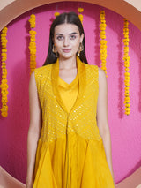 GOLDEN GLOW PRINCESS FLARE MIRROR MAZE CAPE SET