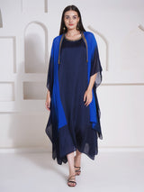 ROYAL RADIANCE KAFTAN CAPE WITH DRESS
