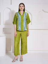 LIME LUSH LAPEL COLLAR CORD-SET