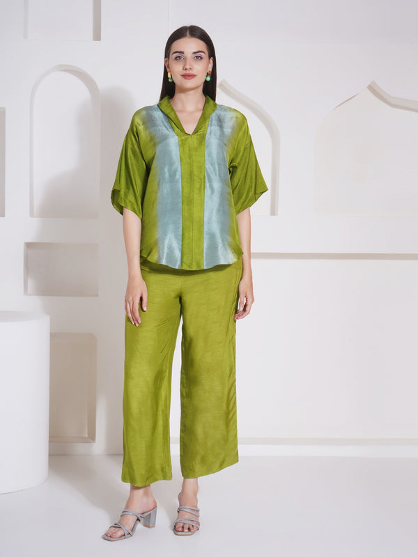 LIME LUSH LAPEL COLLAR CORD-SET