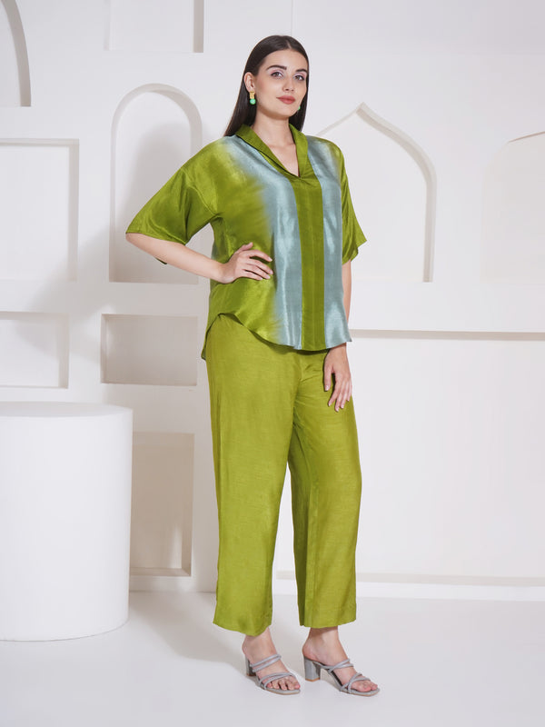 LIME LUSH LAPEL COLLAR CORD-SET