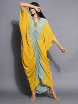 GOLDEN SAGE BUTTERFLY DRESS