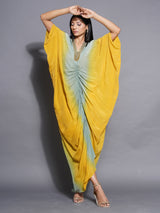 GOLDEN SAGE BUTTERFLY DRESS