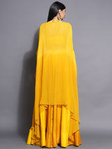 MARIGOLD MAJESTY FLORAL BEAD WORK LEHENGA SET