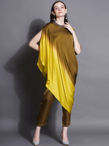 RADHIKA PANDIT IN MEHNDI MELLOW CONTOUR DRAPE CO-ORD SET