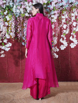 ROSE ROMANCE BOHO BEAD PEPLUM FLARE CAPE SET