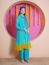 FIROZI FLAME STRIGHT CUT METAL MIRAGE OVERLAY WITH CO-ORD SET