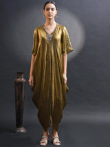 MEHENDI GOLD COCOON DRESS