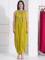 LIME GREEN PEARL DROP MORROCAN WRAP