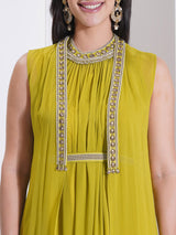 LIME GREEN PEARL DROP MORROCAN WRAP