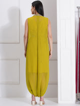 LIME GREEN PEARL DROP MORROCAN WRAP