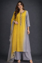 GREY GOLD CLASSIC STRAIGHT KURTA SET