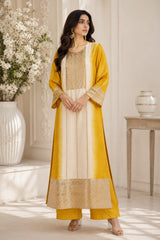 GOLDEN GLOW CLASSIC LONG STRAIGHT KURTA