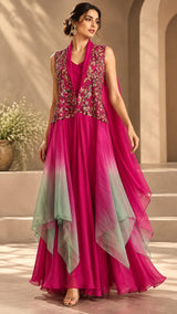 ROSE REEF PRINCESS FLARE SEQUINNNED CAPE SET