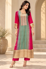 ROSE REEF CLASSIC LONG STRAIGHT KURTA