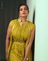 AISHWARYA RAJESH IN CITRINE CHARM MORROCAN WRAP