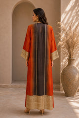 RUST RADIANCE CLASSIC LONG STRAIGHT KURTA