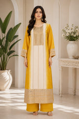 GOLDEN GLOW CLASSIC LONG STRAIGHT KURTA